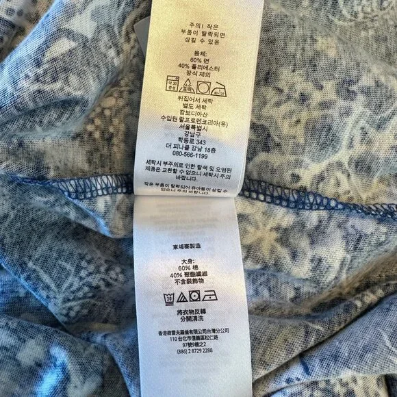 Lauren Ralph Lauren Women's Sleeveless Blue & White Floral Dress M - Picture 15 of 15